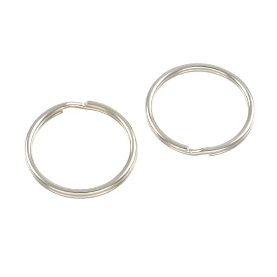 12 Packs: 20 ct. (240 total) Rhodium Split Rings, 32mm by Bead Landing™